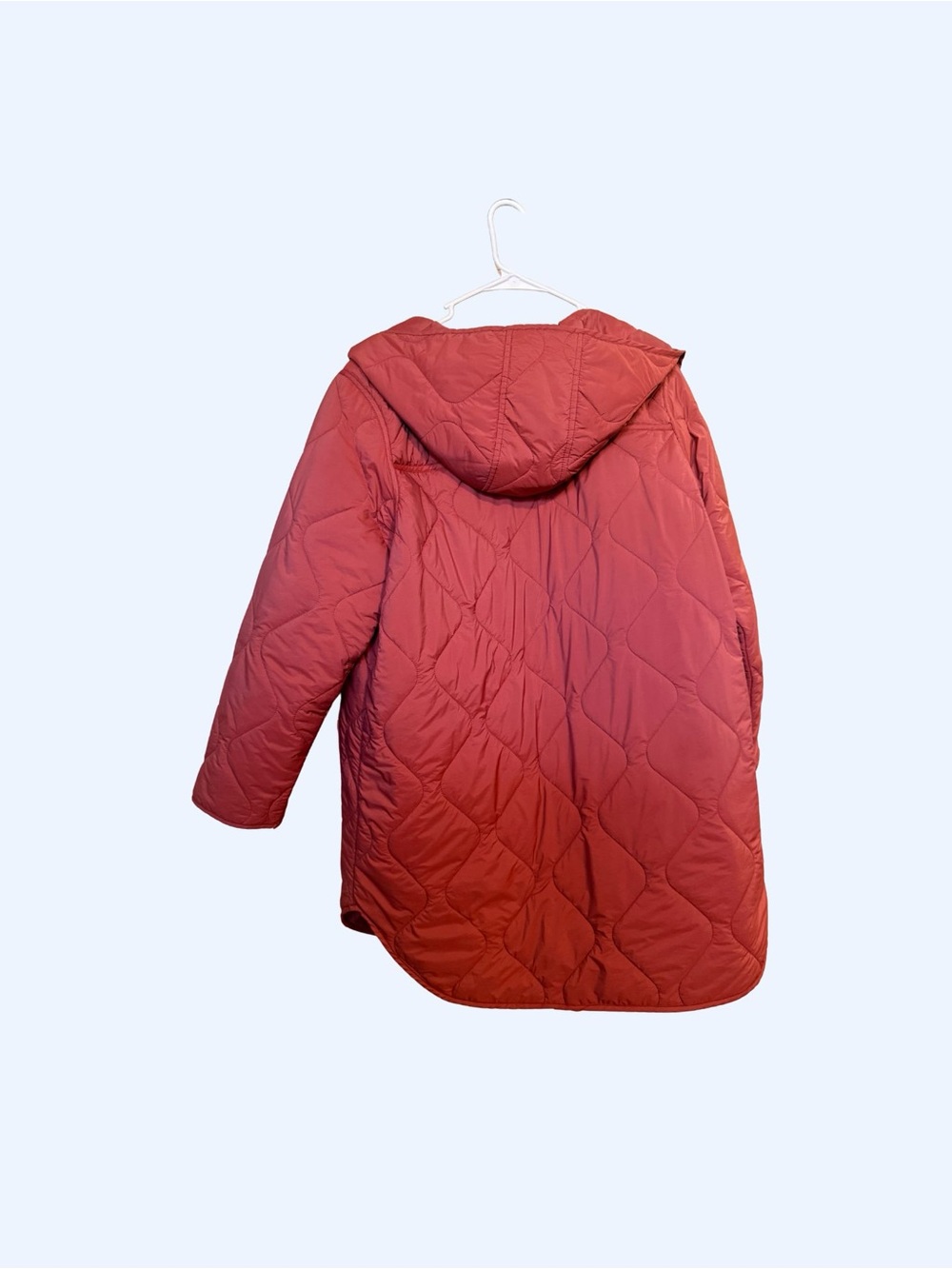 Old Navy Quilted Hooded Puffer Jacket - Terracotta - Picture 5 of 5